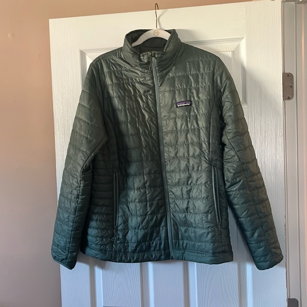 Patagonia quilted jacket.
